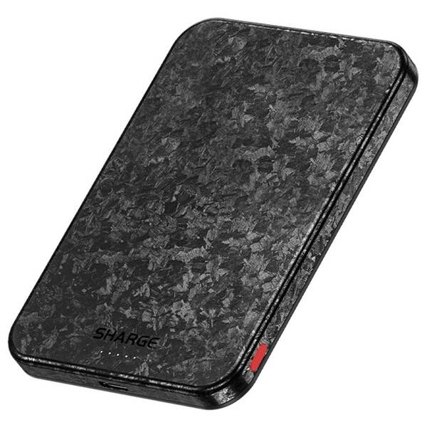 Powerbank Sharge CarbonMag 5000 mAh čierny/sivý

