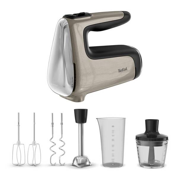 Ručný šľahač Tefal HT663AF0 4v1 béžový/chróm

