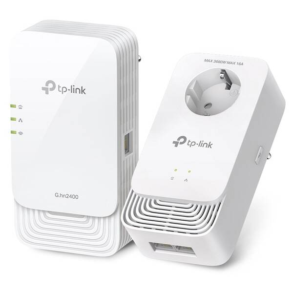 Sieťový rozvod LAN po 230V TP-Link PGW2440 KIT biely

