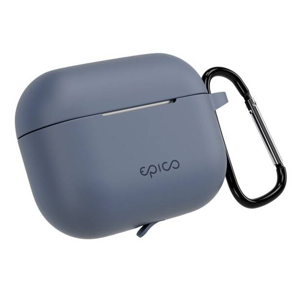 Puzdro Epico silikónové s karabínou pre AirPods Pro 3 modré

