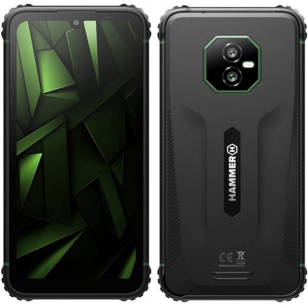 Mobilný telefón myPhone Hammer Ranger 6 GB / 128 GB čierny/zelený


