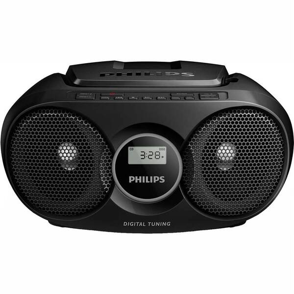 Rádioprijímač s CD Philips AZ215B čierny

