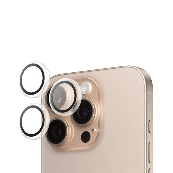Ochranné sklo šošovky fotoaparátu PanzerGlass HoOps na Apple iPhone 16 Pro/15 Pro/16 Pro Max/15 Pro Max 

