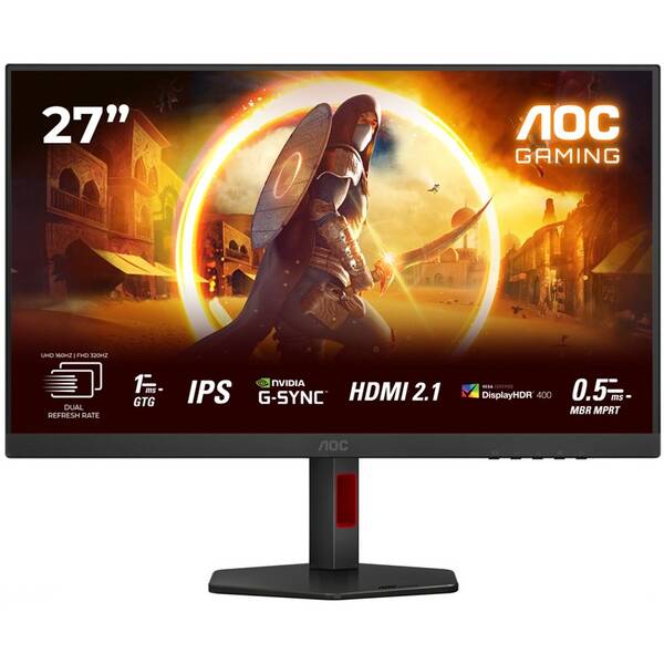 Herný monitor AOC U27G4R čierny

