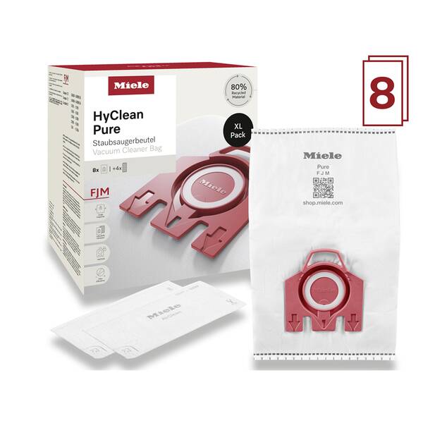 Vrecká pre vysávače Miele FJM XL HyClean Pure (8 ks) 

