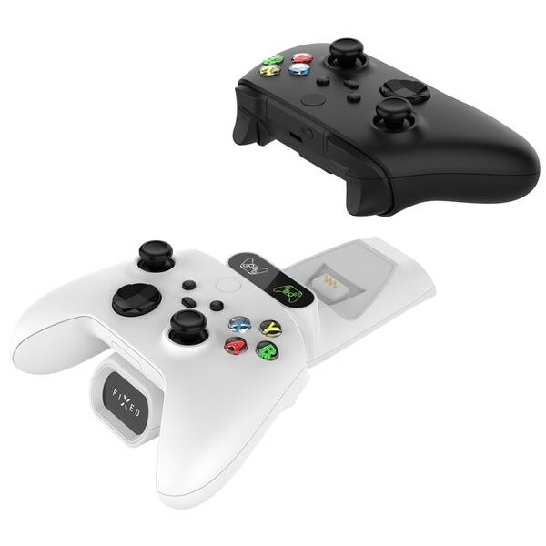 Dokovacia stanica FIXED pre dva bezdrôtové ovládače Xbox Series S, X a One biela

