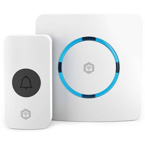 Zvonček bezdrôtový Nedis SmartLife, Wi-Fi biely

