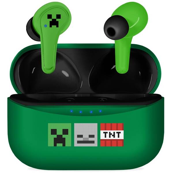 Slúchadlá OTL Technologies Minecraft Icons TWS zelená

