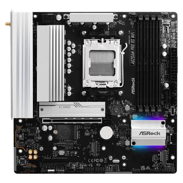 Základná doska ASRock A620AM PRO RS WIFI čierna

