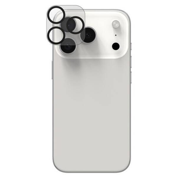 Ochranné sklo šošovky fotoaparátu ZAGG InvisibleShield GLEL AR CameraFrame na Apple iPhone 17 Pro/17 Pro Max čierne

