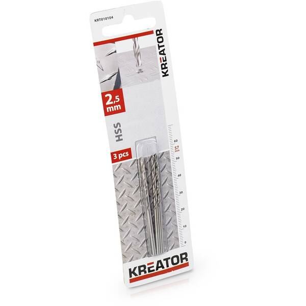 Vrták Kreator KRT010104, 2,5×57 mm 

