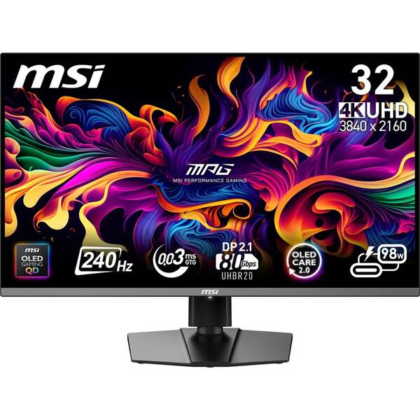 Herný monitor MSI MPG 322URX QD-OLED čierny

