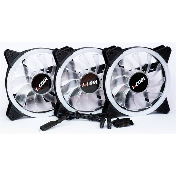 Ventilátor 1stCOOL AURA EVO1 ARGB priehľadný

