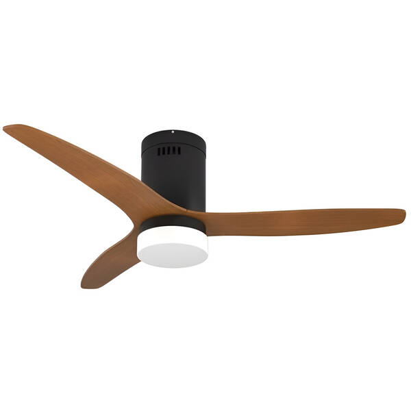 LED stropné svietidlo IMMAX NEO LITE VENTO SMART s ventilátorom 18W Tuya Wi-Fi čierne/hnedé

