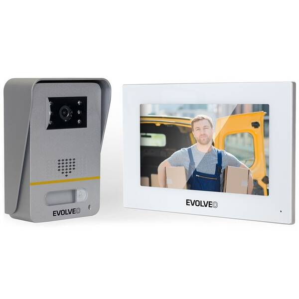 Dverný videotelefón Evolveo DoorPhone AP1- 2 drôtový, s aplikáciou biely

