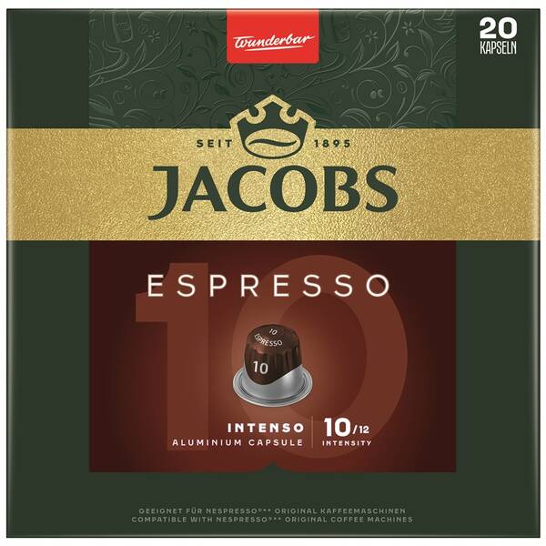 Kapsuly pre espressá Jacobs Espresso intenzita 10  (20 ks) 

