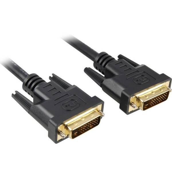 Kábel Digitus DVI, 2m čierny

