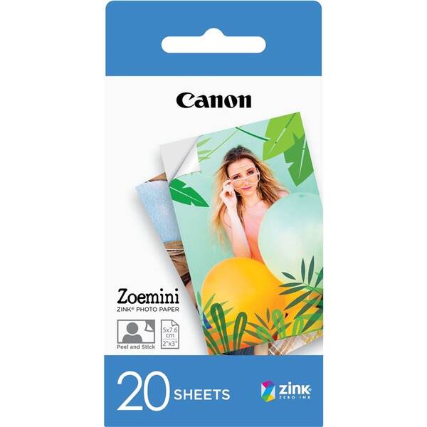 Fotopapier Canon ZP-2030, 50x76 mm, 20 ks, pre Zoemini 

