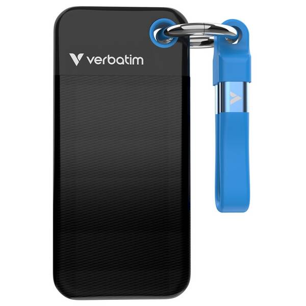 SSD externý Verbatim Pocket 2TB čierny/modrý

