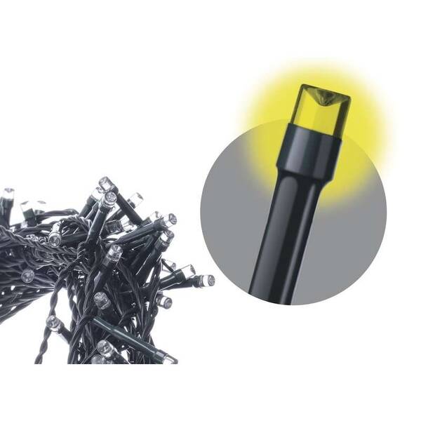 Spojovacia reťaz EMOS 100 LED, záclona, ​​1x2m, teplá biela 

