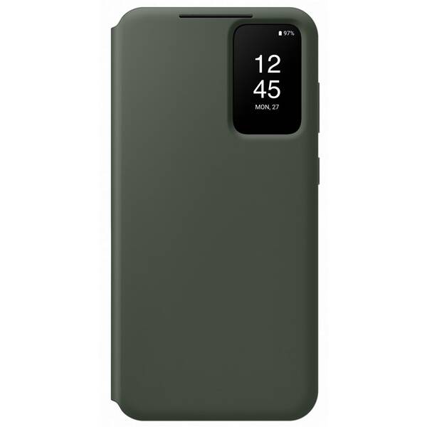 Puzdro na mobil flipové Samsung Smart View na Galaxy S23+ zelené

