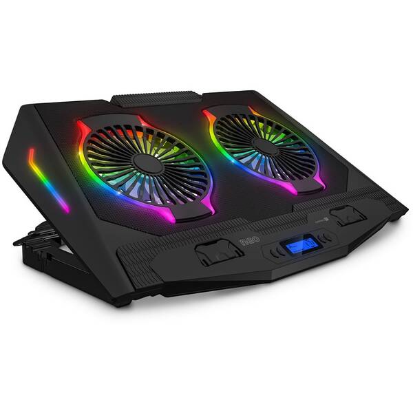 Chladiaca podložka pre NTB Connect IT NEO RGB do 17" čierna


