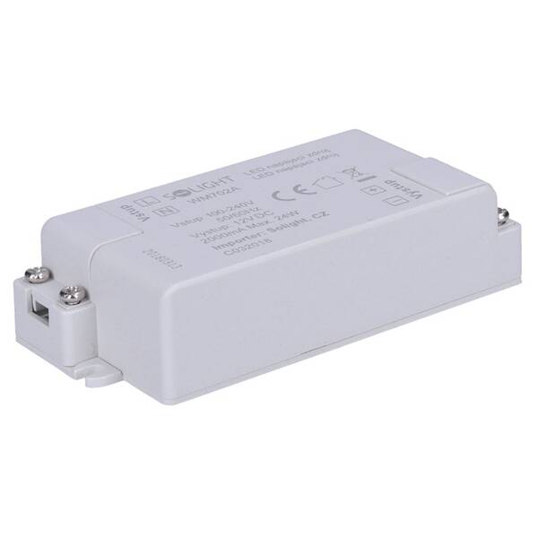 Napájací zdroj Solight LED, 230V - 12V, 2A, 24W, IP20 biely

