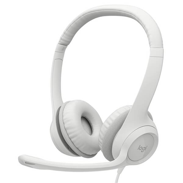 Headset Logitech H390 USB biely

