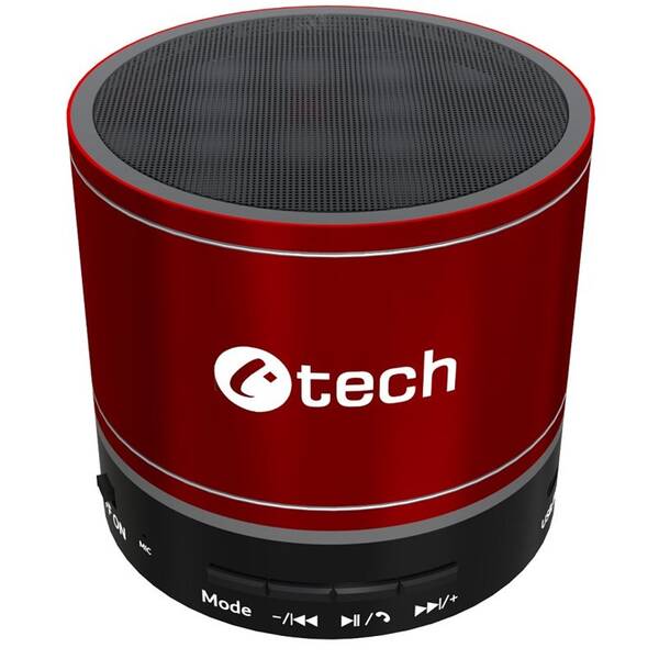 Prenosný reproduktor C-Tech SPK-08 červený

