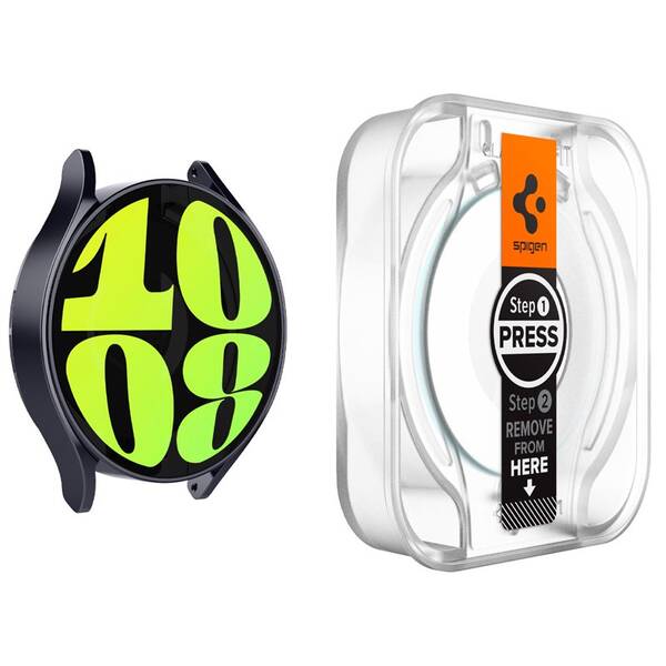 Tvrdené sklo Spigen tR EZ Fit na Samsung Galaxy Watch6 44mm, (2 ks) 

