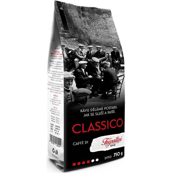 Káva zrnková Trepallini Classico 750 g 

