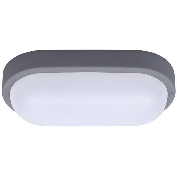 LED stropné svietidlo Solight oválne, 20W, 1500lm, 4000K, IP54 sivé

