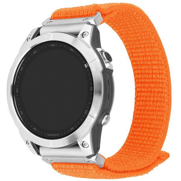 Remienok FIXED Nylon Sporty Strap na Garmin QuickFit 26mm oranžový

