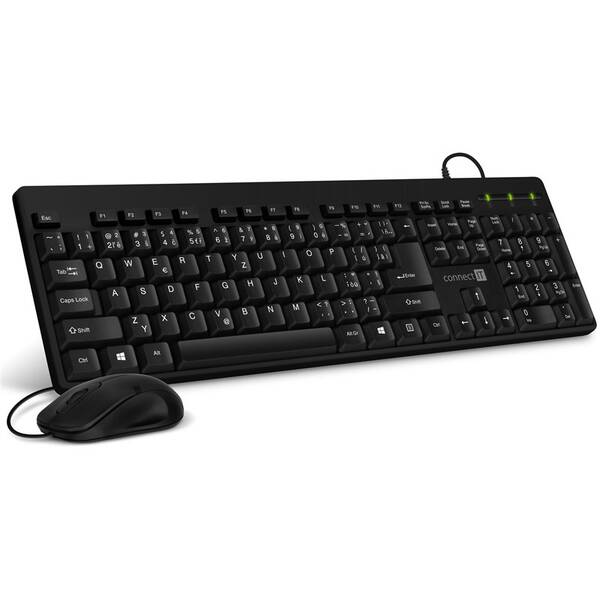 Klávesnica s myšou Connect IT Combo CKM-4000-CS, CZ/SK čierna

