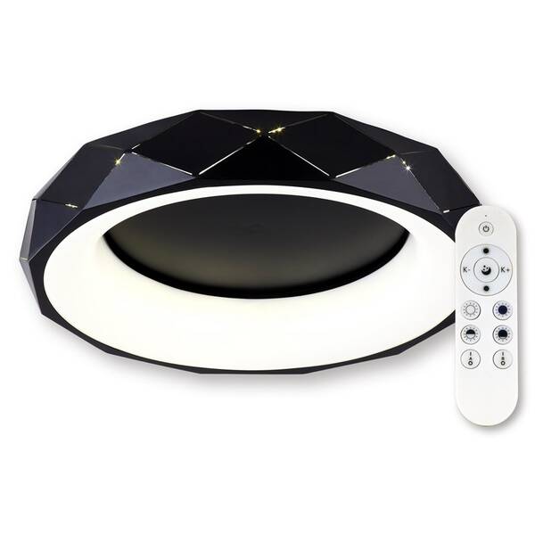 LED stropné svietidlo Top Light Apolo 60C RC čierne

