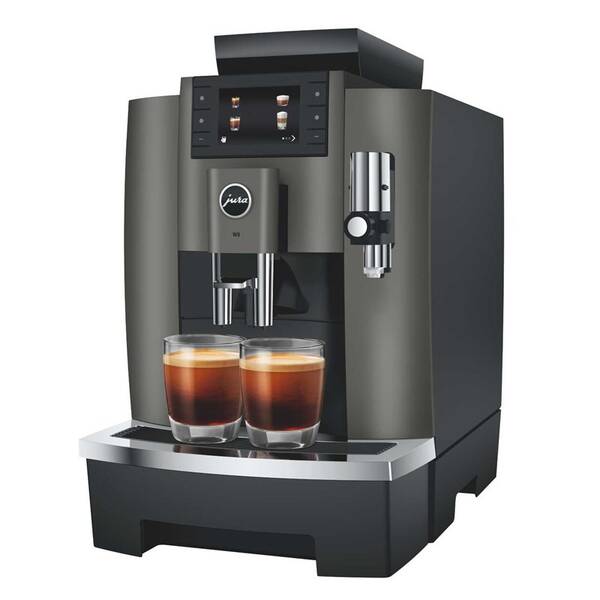 Automatický kávovar Jura W8 Dark Inox sivý

