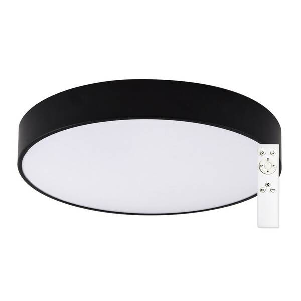 LED stropné svietidlo Top Light Petal 50C RC, s diaľkovým ovládačom, 48W, 4800lm, stmievanie, pamäť, priemer 48cm čierne

