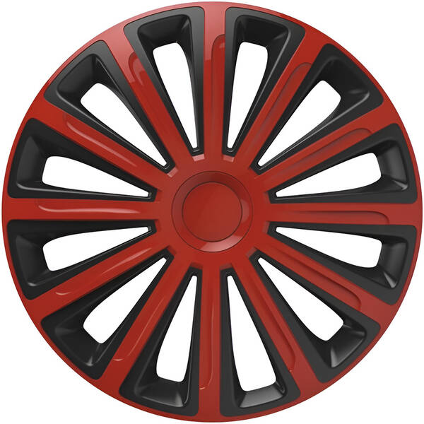Kryt kolies Versaco Trend red/black 15" sada (4 ks) 

