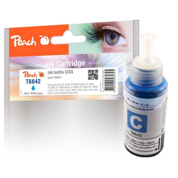 Cartridge Peach Epson 664C, T6642, 6500 strán 

