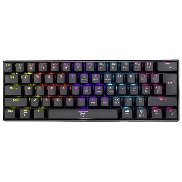 Klávesnica White Shark SHINOBI, US layout, Red Switch čierna

