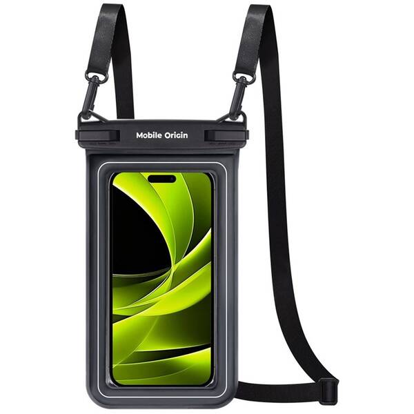 Vodeodolné púzdro Mobile Origin Floating Case s vreckom na telefón do 6,8" čierne/biele


