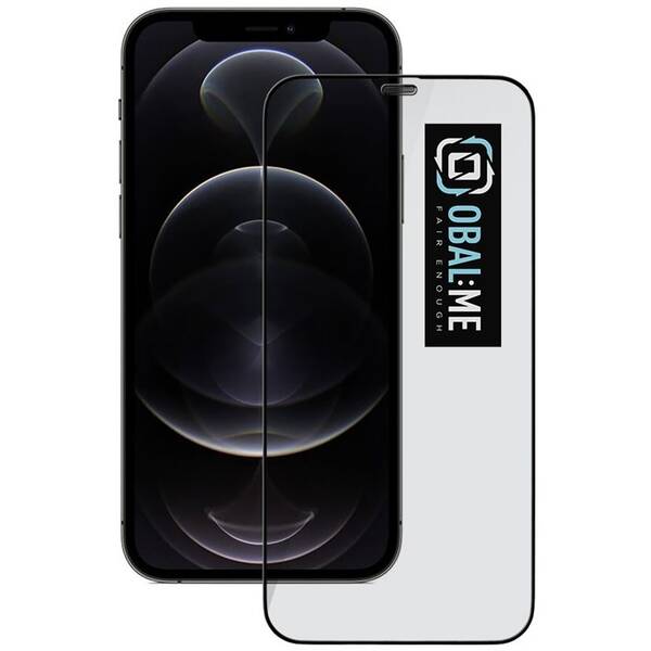 Tvrdené sklo Obal:Me 5D na Apple iPhone 12/12 Pro čierne

