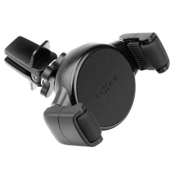 Držiak na mobil FIXED Roll 2 do mriežky ventilácie, bezdrôtové nabíjanie 15W čierny

