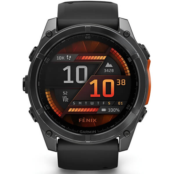 Inteligentné hodinky Garmin fenix 8 51 mm AMOLED - Slate Gray / Black Silicone Band 

