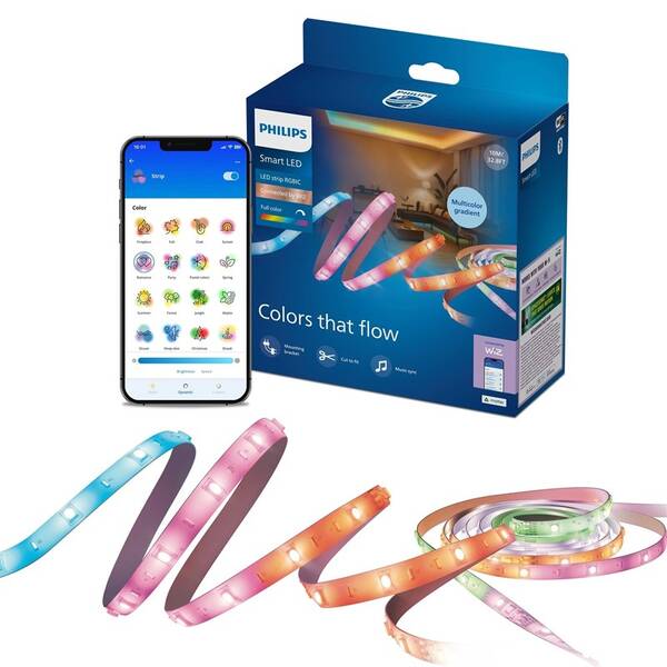 LED pásik Philips Smart LED RGBIC LEDstrip 10m(5+5) Type-C biely


