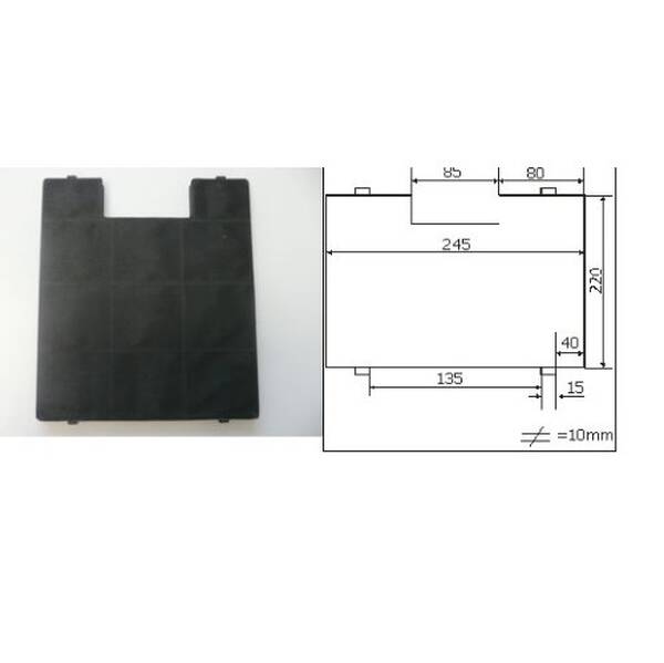Uhlíkový filter Amica FWK 250 

