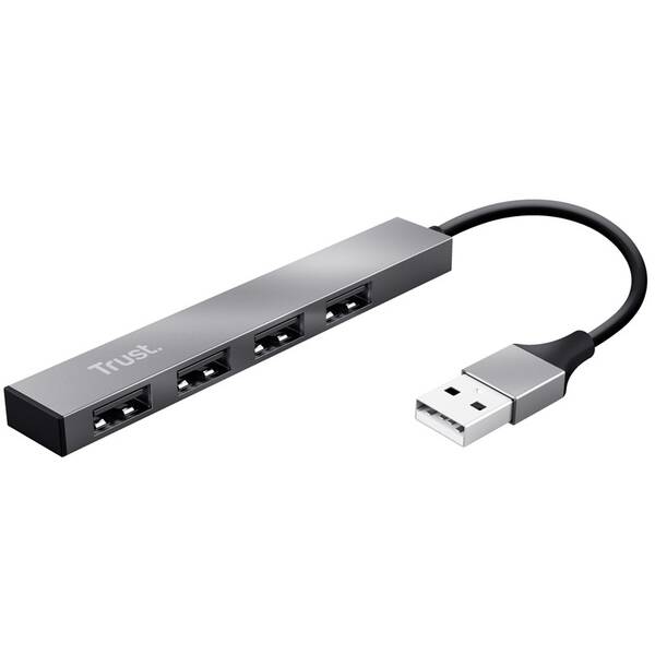 USB Hub Trust Halyx Aluminium 4-Port hliník

