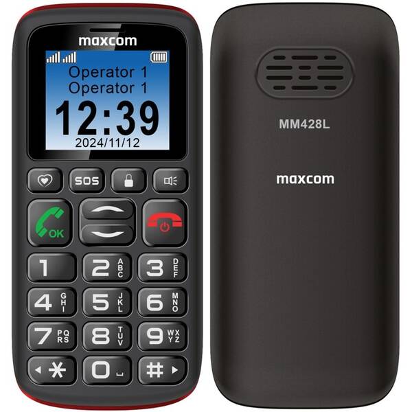 Mobilný telefón MaxCom Comfort MM428 L čierny

