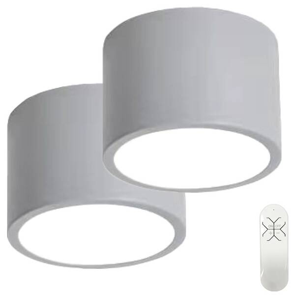 LED stropné svietidlo IMMAX NEO RONDATE 12 W 2 ks + diaľkový ovládač sivé

