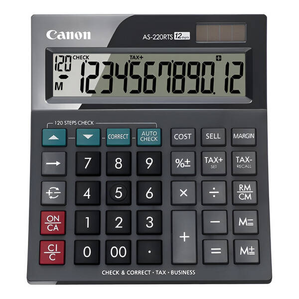 Kalkulačka Canon AS-220RTS čierna

